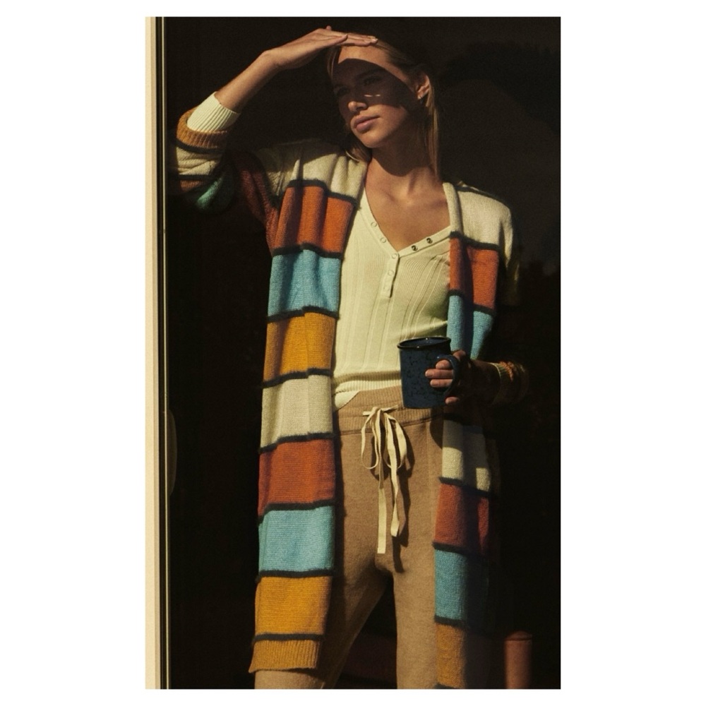 NWOT Anthropologie Viviette Long Knit Cardigan  Size Small
